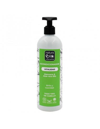 Acondicionador Vitalidad aloe y manzana Bio 500ml NaturaBIO Cosmetics