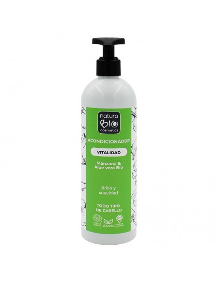Acondicionador Vitalidad aloe y manzana Bio 500ml NaturaBIO Cosmetics