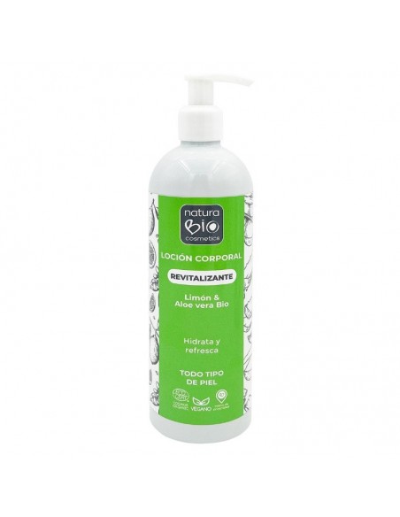 Loción corporal Revitalizante limón aloe Bio 500ml NaturaBIO Cosmetics