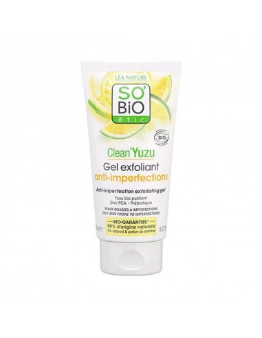 Gel exfoliante anti-imperfecciones Clean'Yuzu Bio 150ml SO'BiO étic