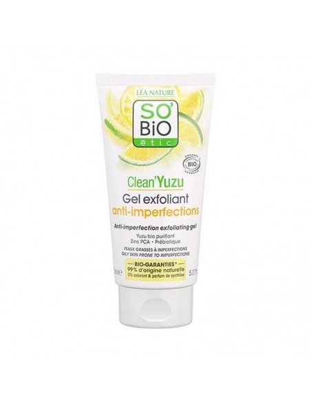 Gel exfoliante anti-imperfecciones Clean'Yuzu Bio 150ml SO'BiO étic