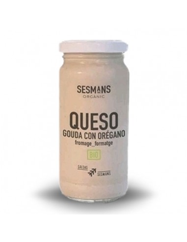 Salsa de queso Gouda con orégano Bio 240ml Sesmans
