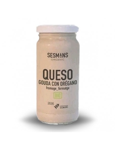 Salsa de queso Gouda con orégano Bio 240ml Sesmans