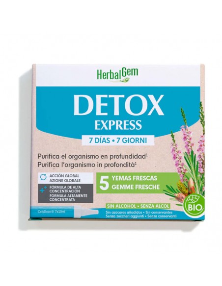 Detox Express Monodosis Bio 7x10ml Herbalgem