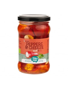 Pimientos rojos rellenos de crema de queso Bio 270g Terrasana