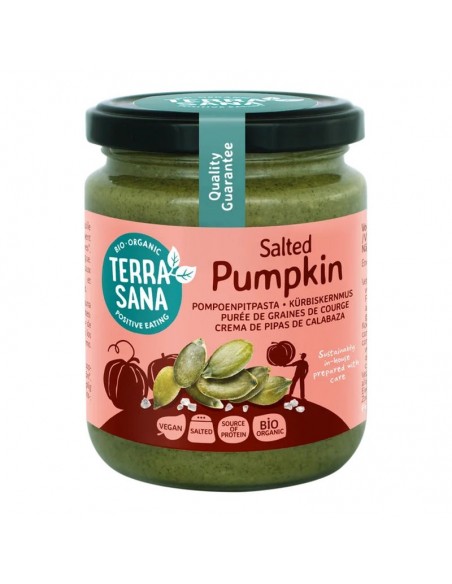 Crema de pipas de calabaza con sal marina Bio 250g Terrasana