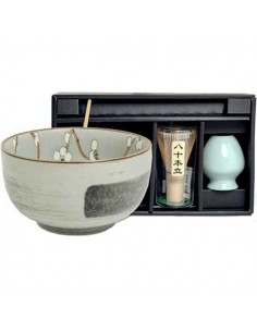 Set Hanagreen cerámica para matcha 0,50l