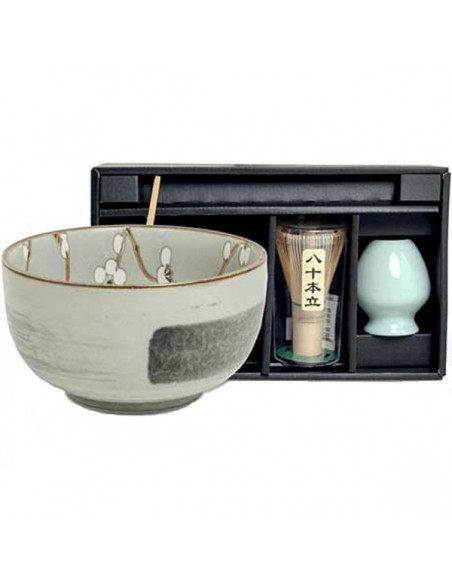 Set Hanagreen cerámica para matcha 0,50l