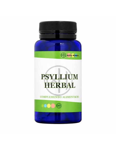 Psyllium Herbal 100 cápsulas Alfa Herbal complemento alimenticio con Plantago ovata