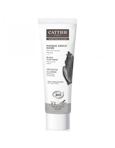 Mascarilla de arcilla negra Bio 100ml Cattier en envase original