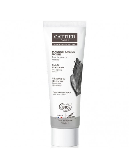 Mascarilla de arcilla negra Bio 100ml Cattier en envase original