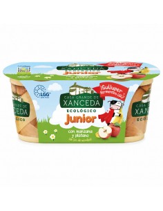 Junior ecológico con LGG manzana y plátano Bio 2x125g Casa Grande de Xanceda en envase original