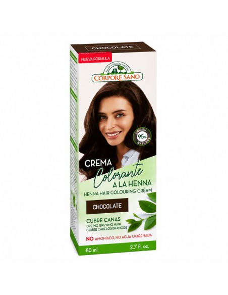 Crema colorante chocolate 80ml Corpore Sano en envase original