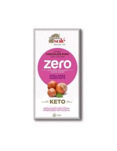 Chocolate bitter 72% cacao con avellanas y stevia 100g Chocolates Solé en envase original