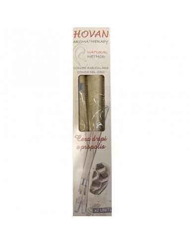 Conos oídos cera própolis 2 conos Hovan en envase original