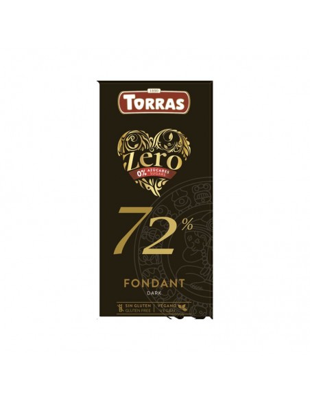 Chocolate negro 72% Zero azúcares 100g Torras en envase original
