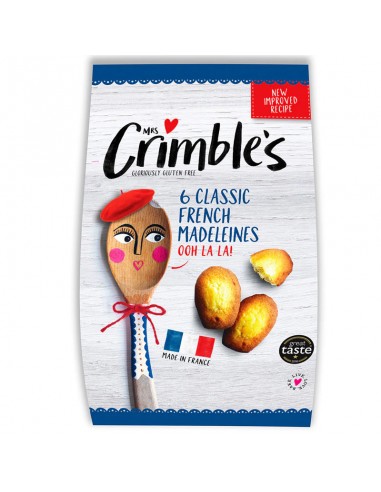 Magdalenas madeleines sin gluten 180g Mrs Crimble's en envase original