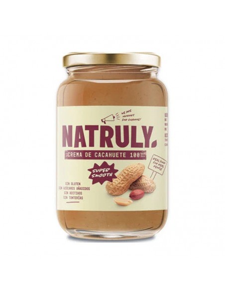 Crema de cacahuete Supersmooth 100% 500g Natruly