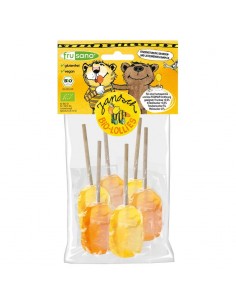 Piruletas de naranja y limón Bio 60g Frusano
