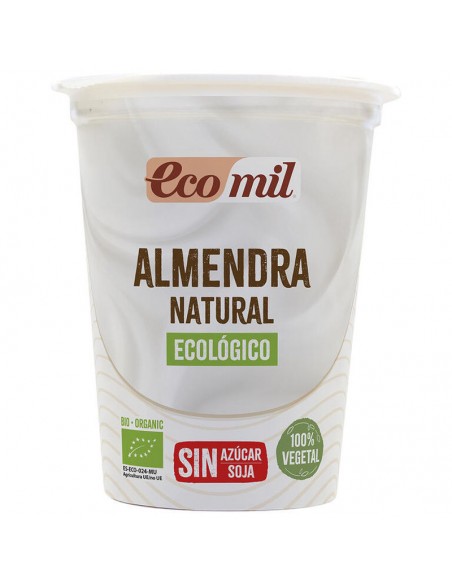 Postre vegetal de almendra Bio 370g Ecomil