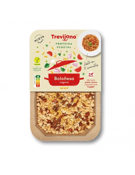 Pasta boloñesa proteína vegetal 200g Trevijano