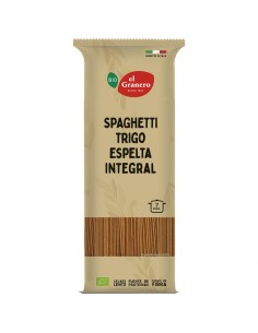 Espaguetis de trigo espelta integral Bio 500g El Granero Integral