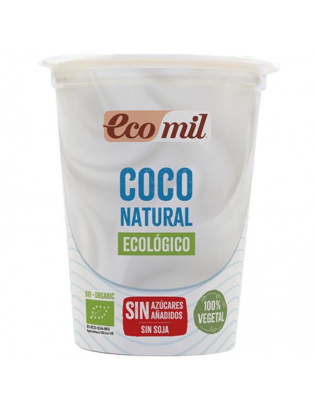 Postre vegetal de coco Bio 370g Ecomil