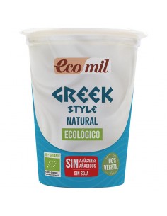 Postre vegetal de coco estilo griego Bio 370g Ecomil
