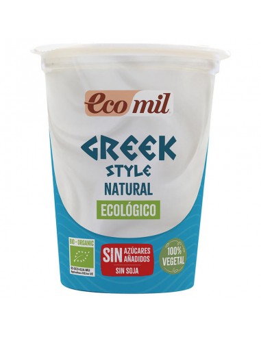 Postre vegetal de coco estilo griego Bio 370g Ecomil