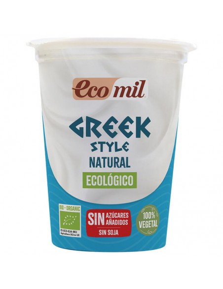 Postre vegetal de coco estilo griego Bio 370g Ecomil