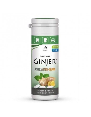 Chicles de jengibre y menta 30g Ginjer