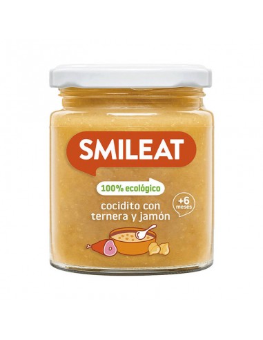 Tarrito de cocidito con ternera y jamón Bio 230g Smileat