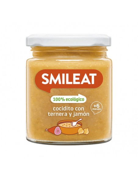 Tarrito de cocidito con ternera y jamón Bio 230g Smileat