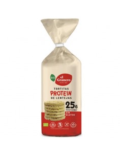 Tortitas protein de lentejas sin gluten Bio 125g El Granero Integral