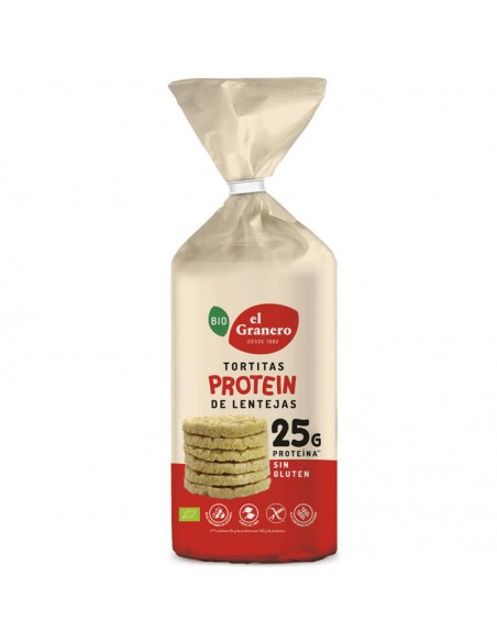 Tortitas protein de lentejas sin gluten Bio 125g El Granero Integral