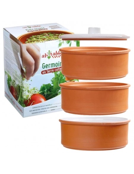 Germinador terracota 3 niveles 16x21cm Ah! Table!
