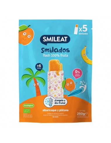 Smilado de albaricoque y plátano Bio 250g Smileat