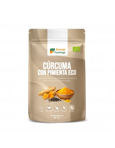 Cúrcuma con pimienta Bio 200g Energy Feelings