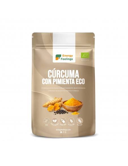 Cúrcuma con pimienta Bio 200g Energy Feelings