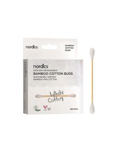 Bastoncillos bambú y algodón Bio 100uds Nordics