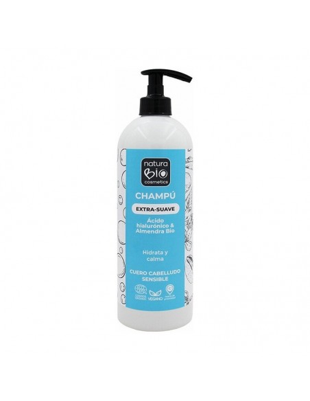 Champú extra suave con ácido hialurónico y almendras Bio 740ml Naturabio
