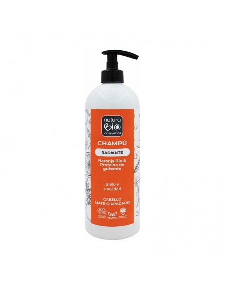 Champú radiante con naranja Bio y proteína de guisante 740ml Naturabio