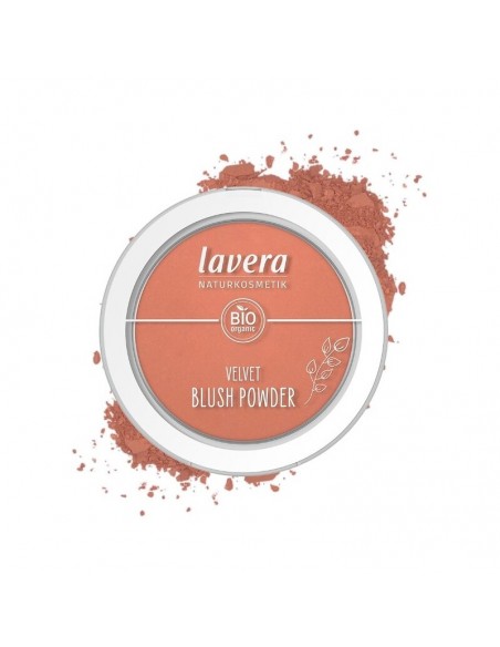 Colorete polvo Velvet 01 Rosy Peach Bio 5g Lavera