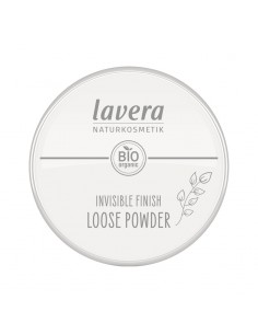 Maquillaje polvo invisible transparente 11g Lavera