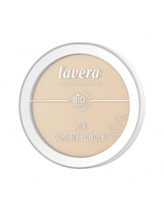 Maquillaje polvo compacto Satin 02 Medium 9,5g Lavera