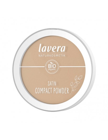 Maquillaje polvo compacto Satin 03 Tanned 9,5g Lavera