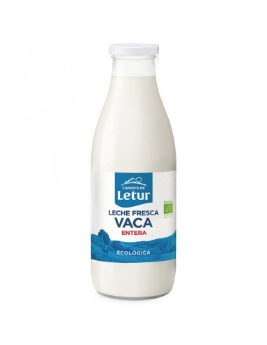 Leche de vaca entera Bio 1l Cantero...