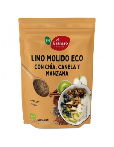Semillas de lino, chia, manzana y...
