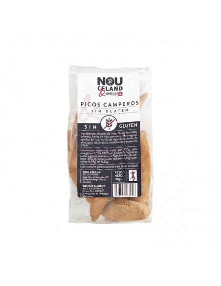 Bolsa de Picos camperos sin gluten 50g Nouceland