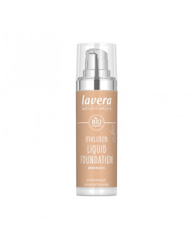 Maquillaje fluido Hyaluron 03 Warm Nude 30ml Lavera